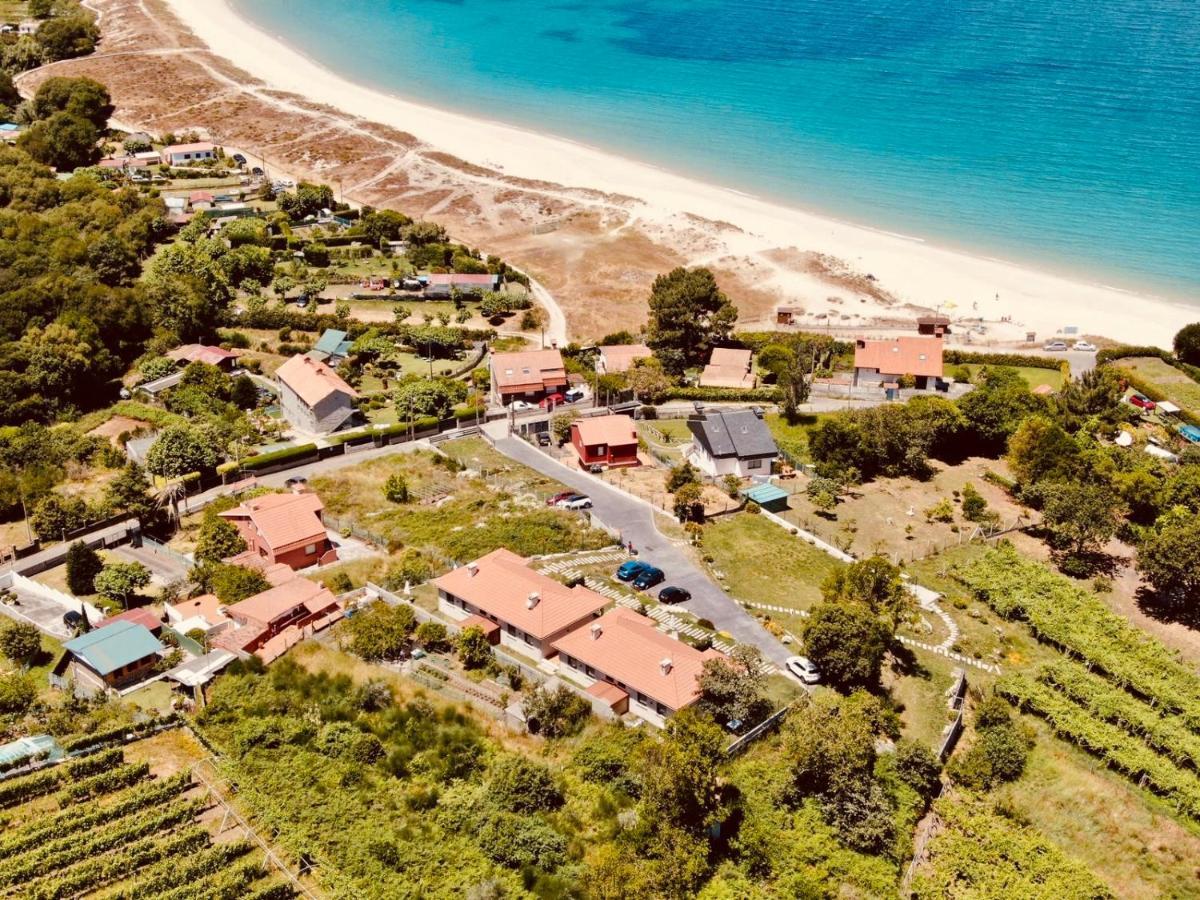 Casa Con Jardin Al Lado De Playa Hio Villa Vilanova  Exteriör bild