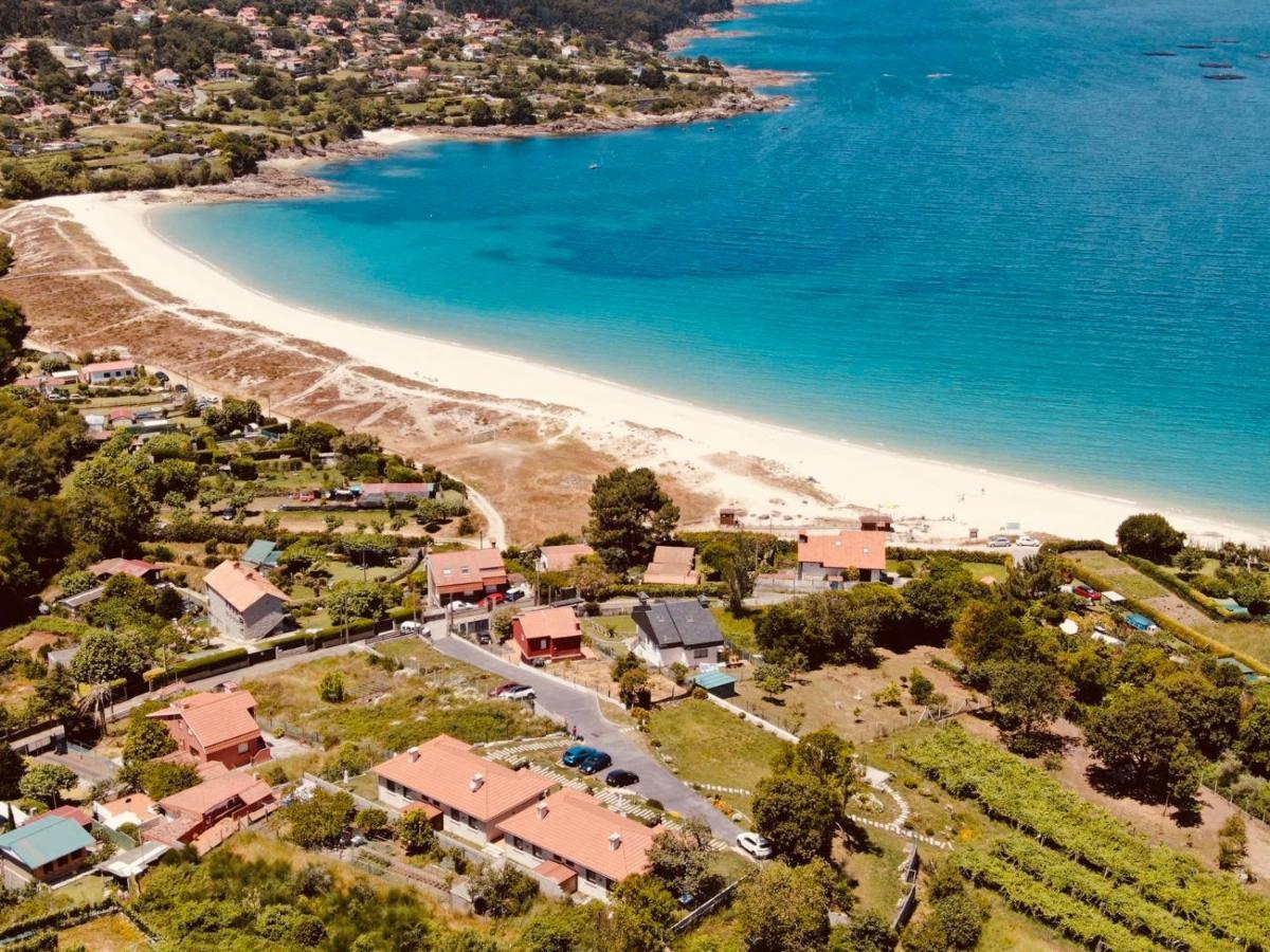 Casa Con Jardin Al Lado De Playa Hio Villa Vilanova  Exteriör bild
